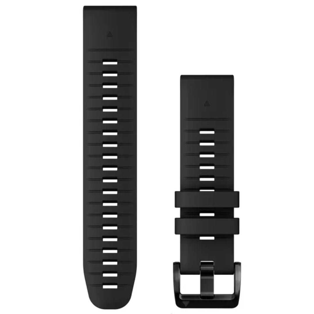 QuickFit® 22 Watch Bands Black Silicone