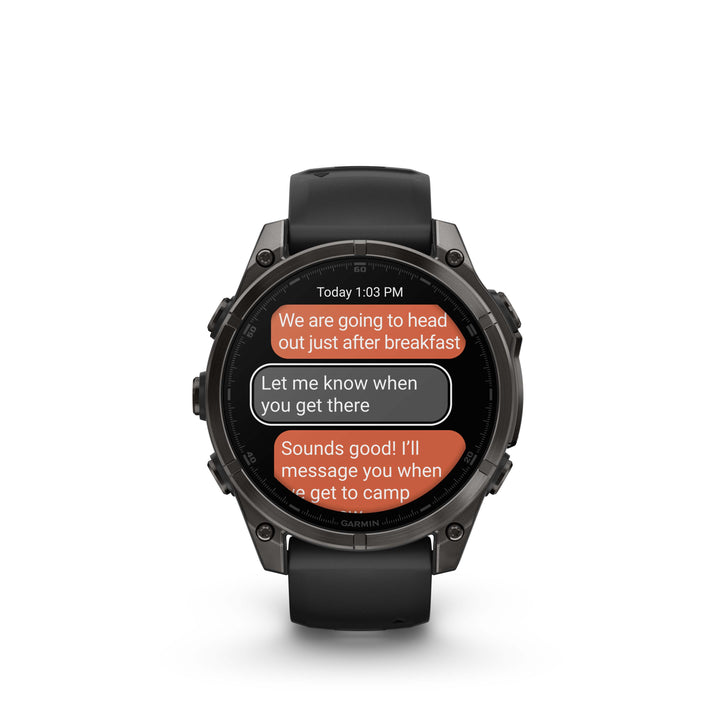 fēnix® 8 – 47 mm, AMOLED Sapphire Carbon Gray DLC Titanium