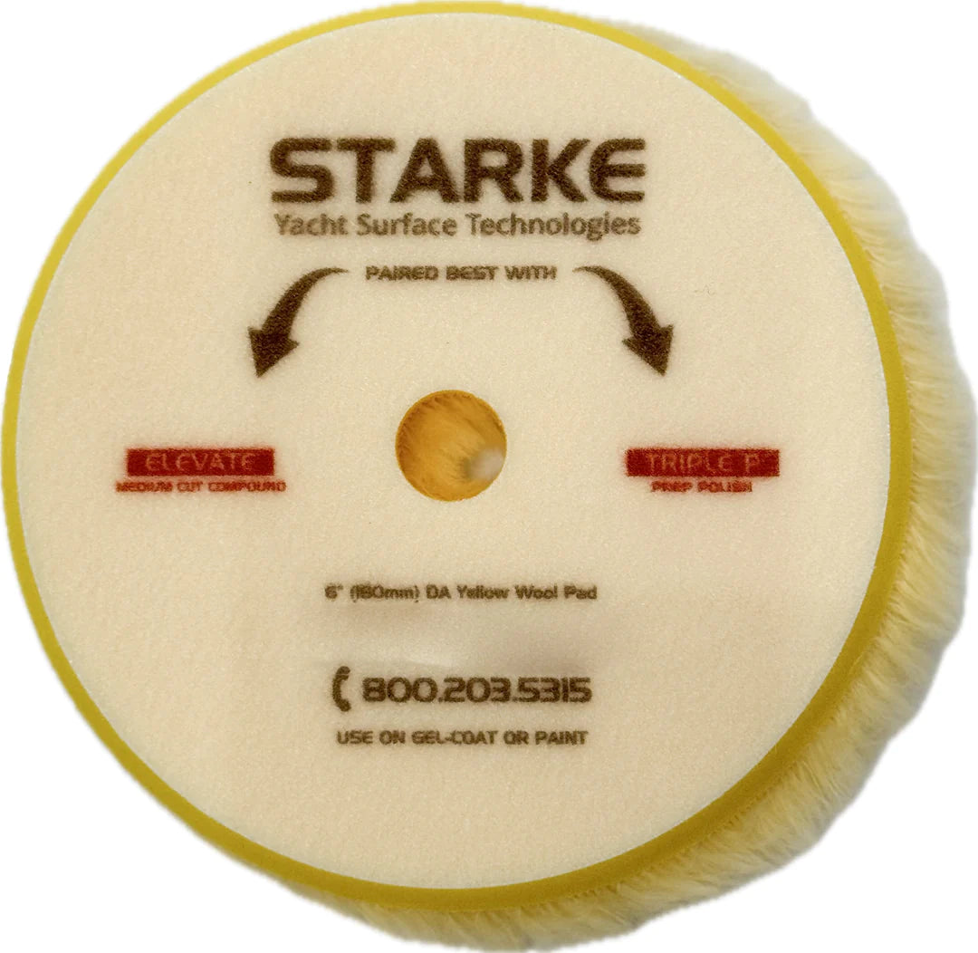 Starke Yellow Wool Polishing Pad - "AKA $ PAD"
