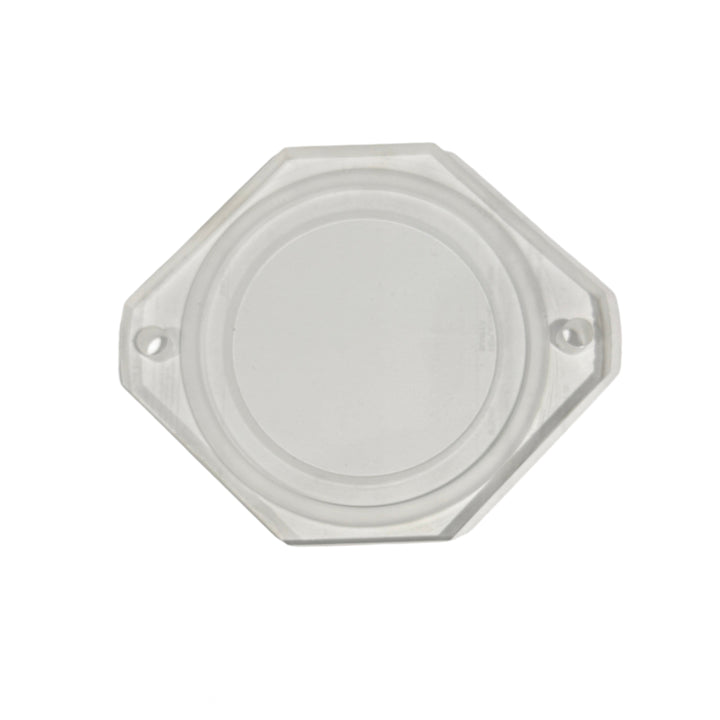 Acrylic plastic strainer lid for Scot pump strainers on Sportfish boats