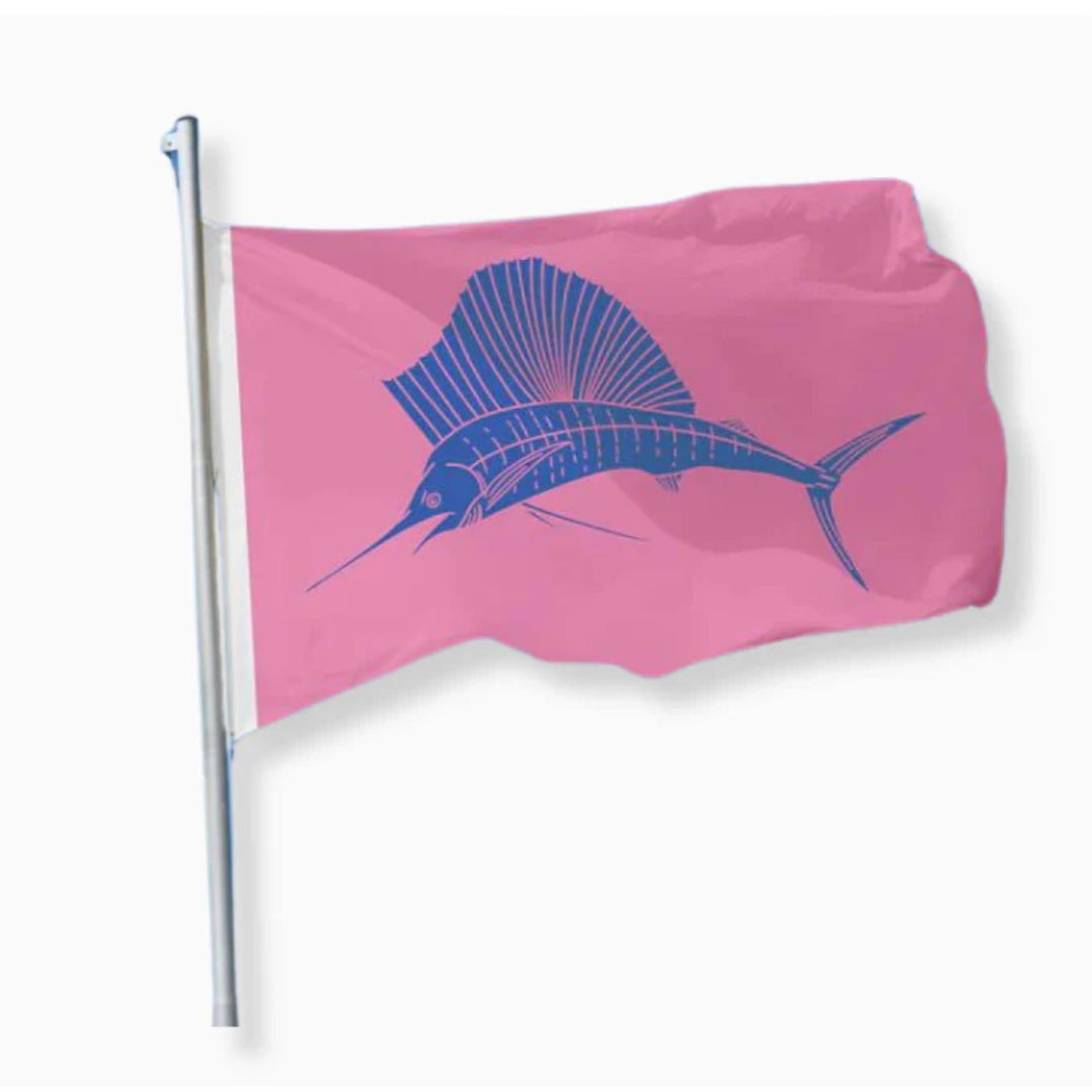 Ladies love pink sailfish flag