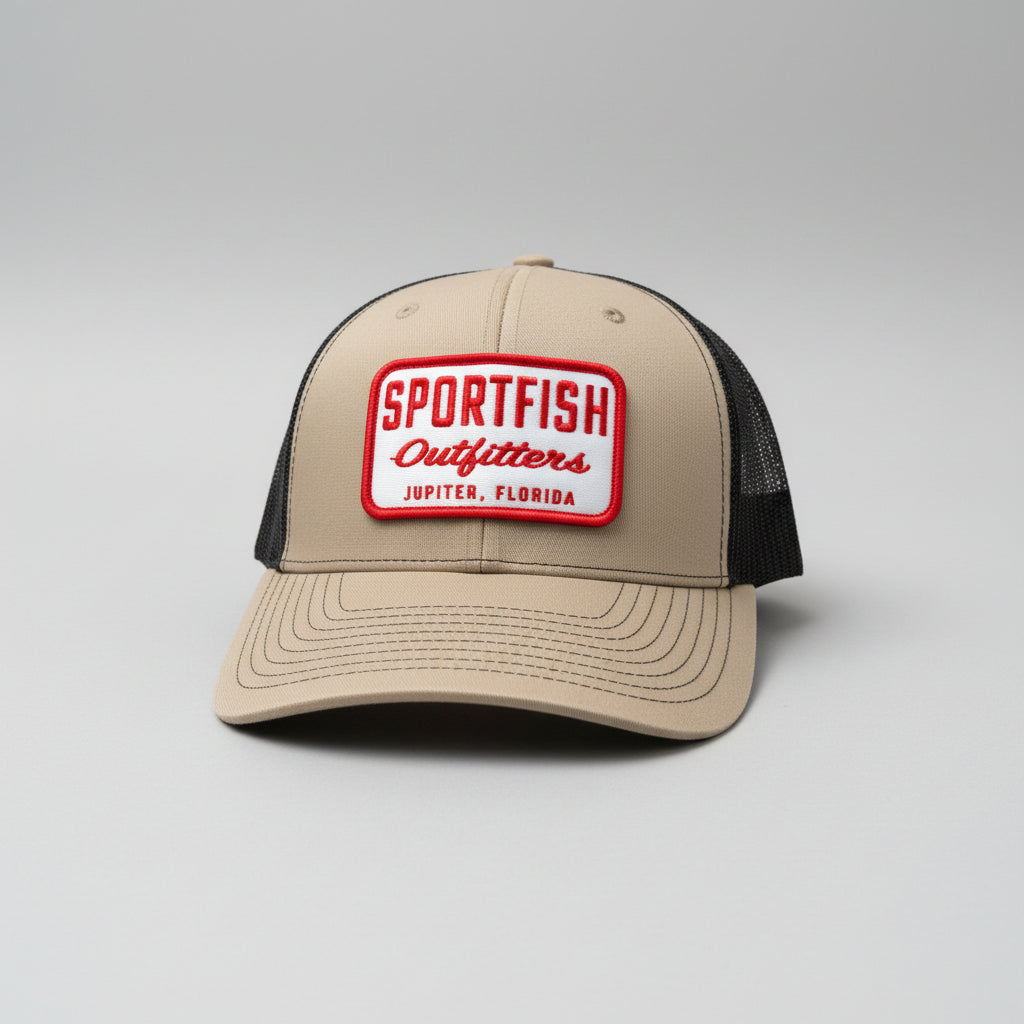 sportfish outfitters hat heritage tan