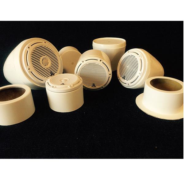 Marine Fiberglass Boat Speaker Box Pair - Main Image