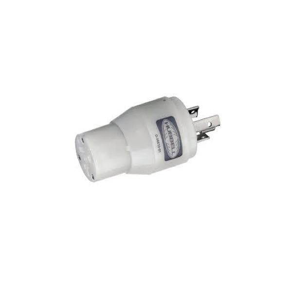Hubbell 30 to 15 Amp Straight Adapter Plug