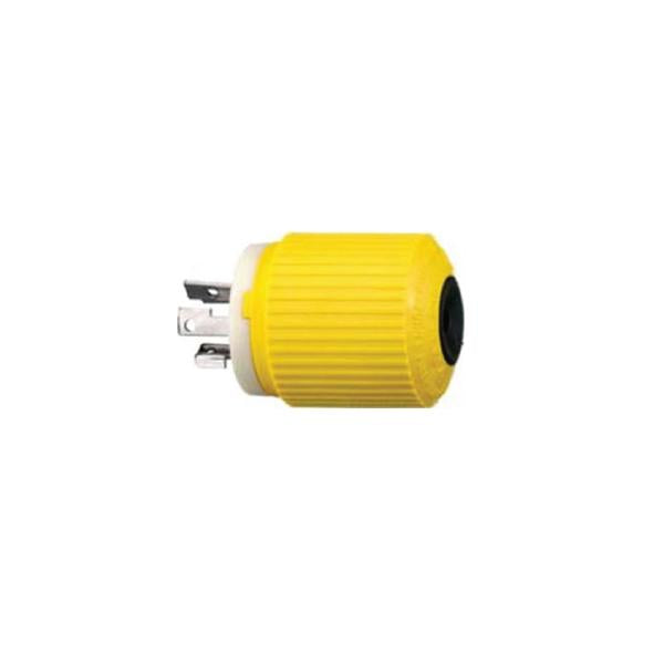 Hubbell Yellow Electric Fishing Reel 30A 28VDC Male Plug