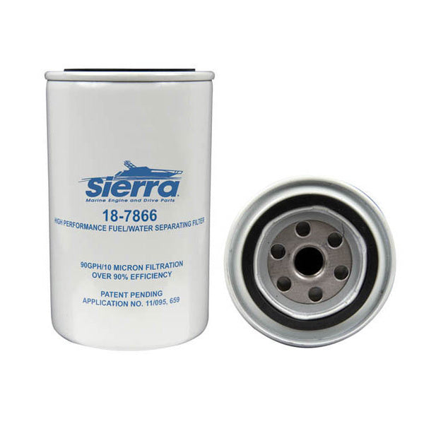 Sierra 18-7866 Extra Capacity Fuel Filter/Water Separator, 10 Micron