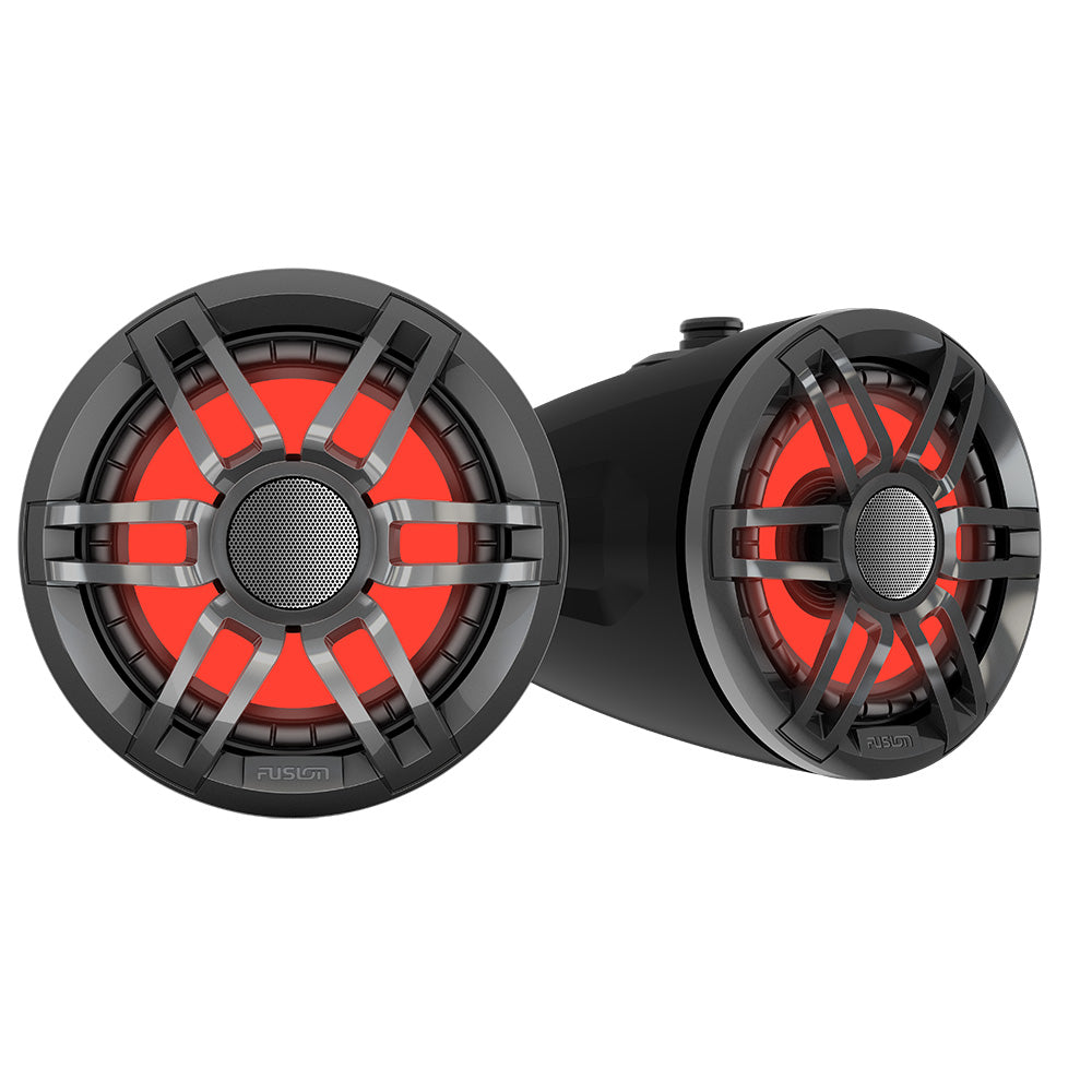 Fusion XS Series - 6.5&quot; Marine Wake Tower Speakers w/RGB - Grey [010-02583-01]
