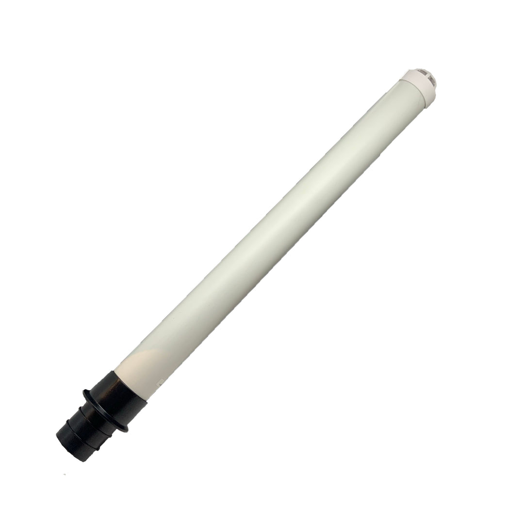 Push In Overflow Drain Tube Straight Fits T-H 1-1/8" Thru Hulls, 12" L With Screen