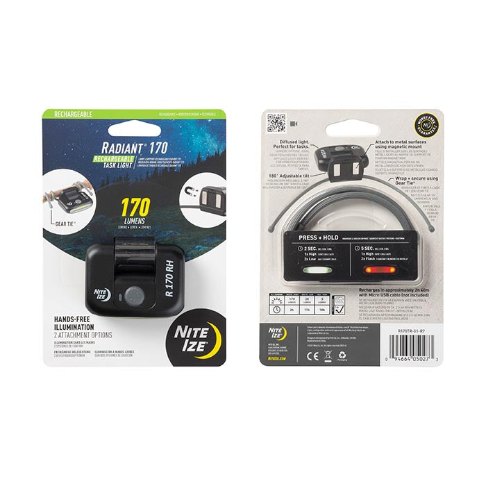 NITE IZE RADIANT® 170 RECHARGEABLE TASK LIGHT