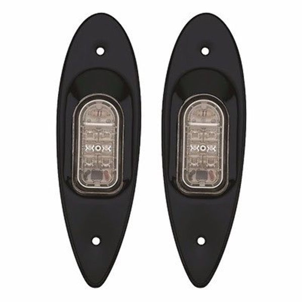 Black Shark Eye LED Navigation Light Red and Green Flush Mount - LT051351