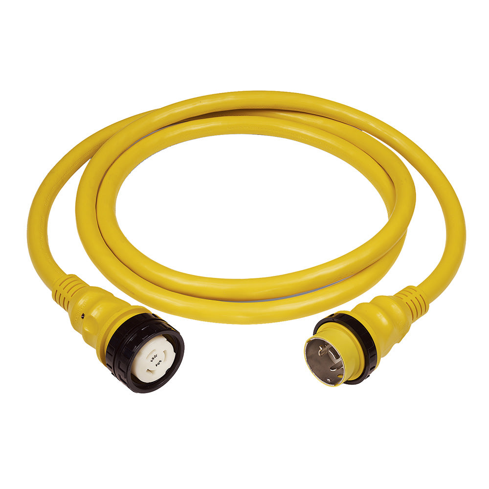 Marinco 50 AMP 125V Shore Power Cable - 75&#39; - Yellow [6153SPP-75]