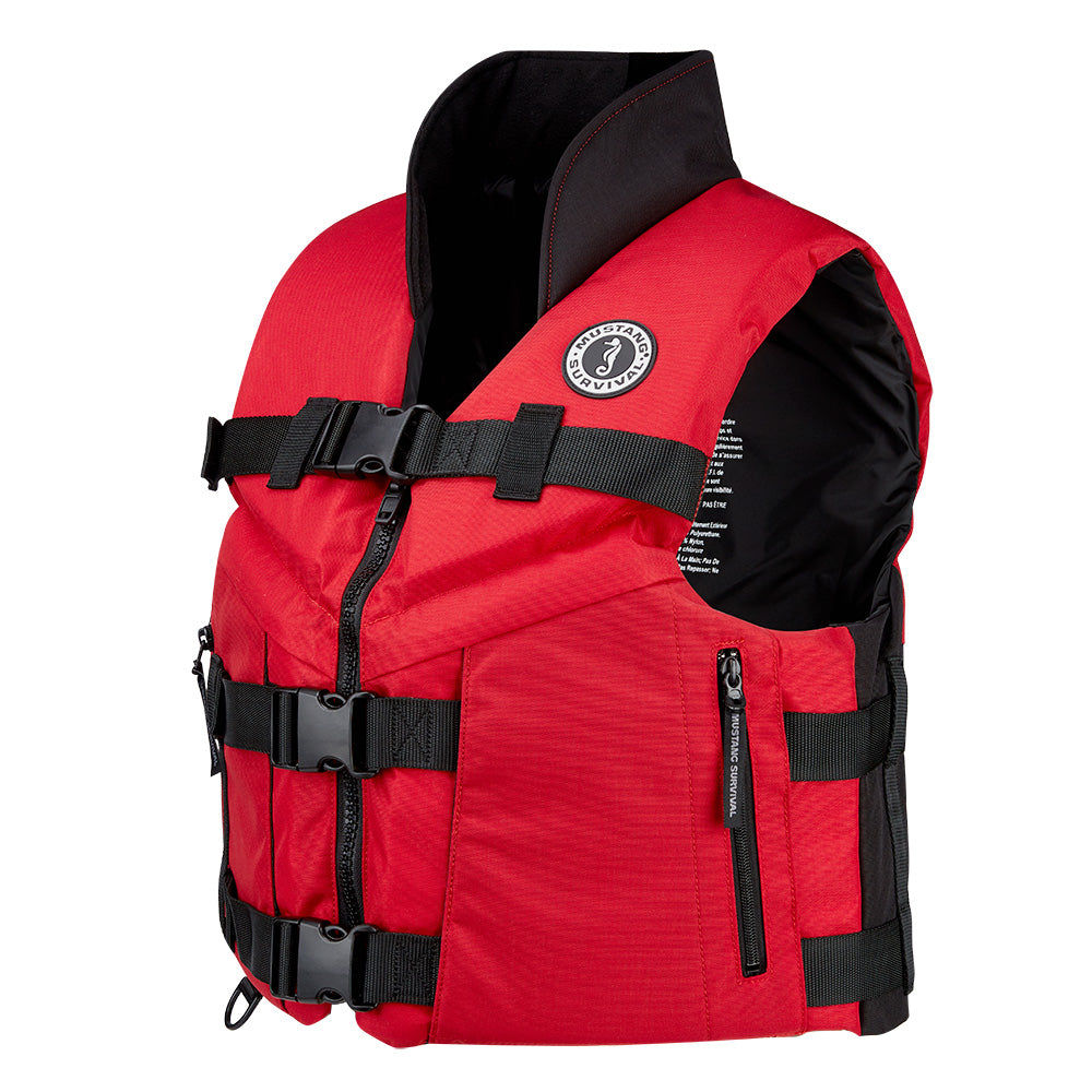 Mustang Accel 100 Foam Fishing Vest - XL - Red-Black [MV462602-123-XL-216]