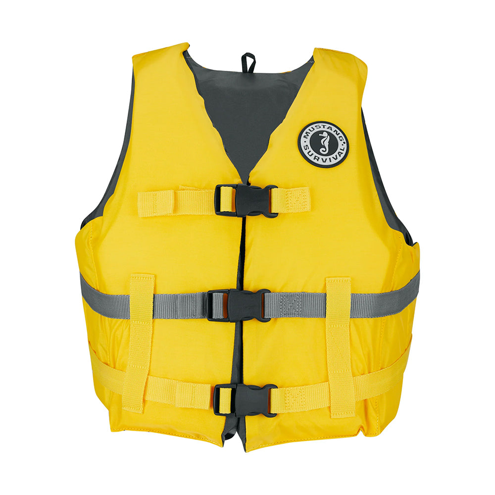 Mustang Livery Foam Vest - M/L - Yellow [MV7010-25-M/L]