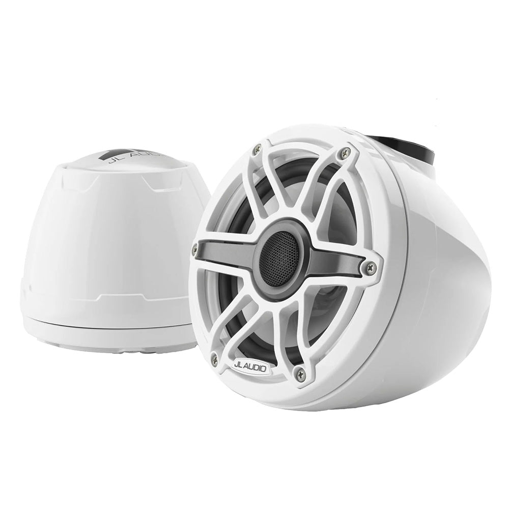 JL Audio M6 VeX Series 6.5&quot; Enclosed Coaxial Speakers w/White Sports Grilles - M6-650VEX-Gw-S-GwGw [010-03260-00]