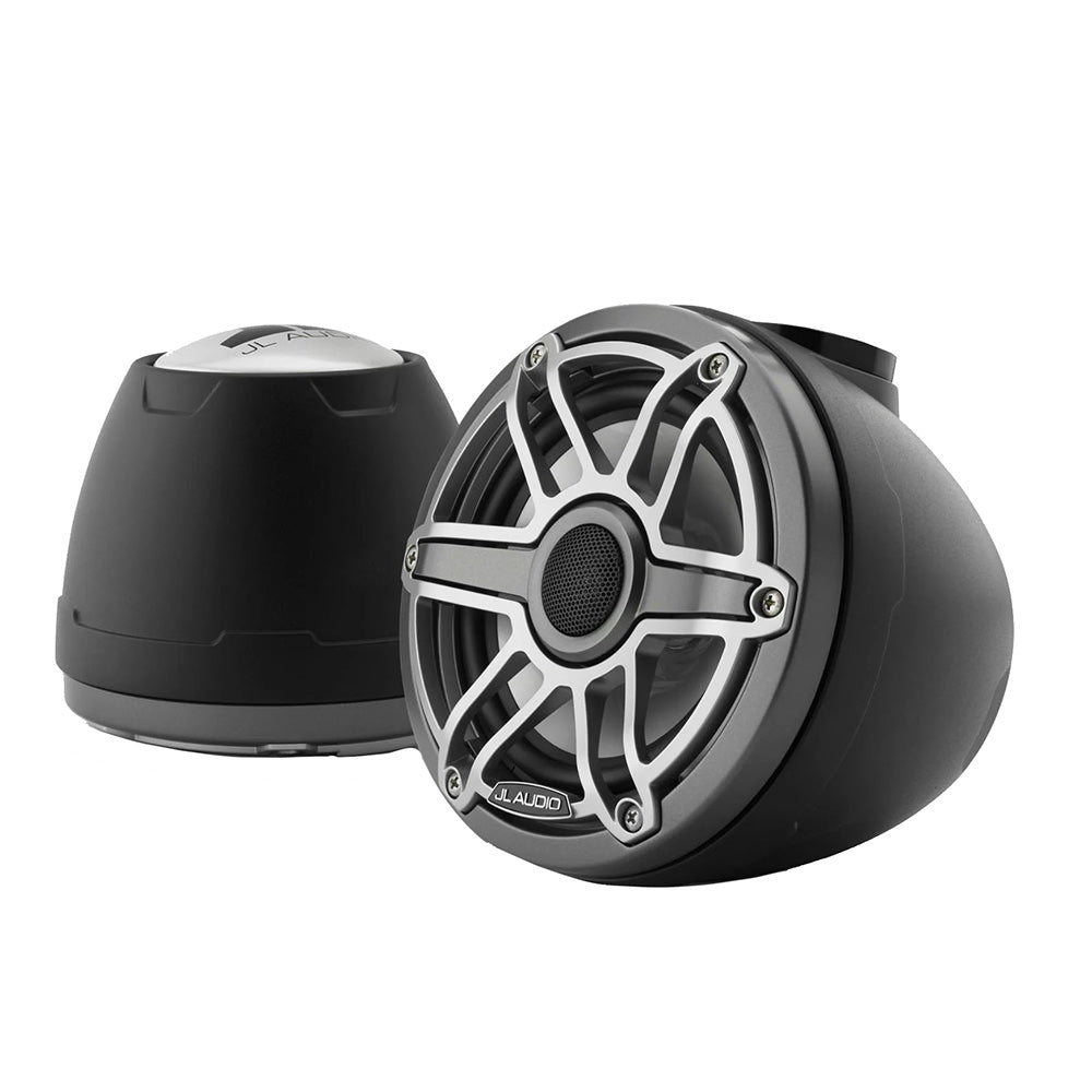 JL Audio M6 VeX Series 6.5&quot; Enclosed Coaxial Speakers w/Titanium Sports Grilles - M6-650VEX-Mb-S-GmTi [010-03263-00]