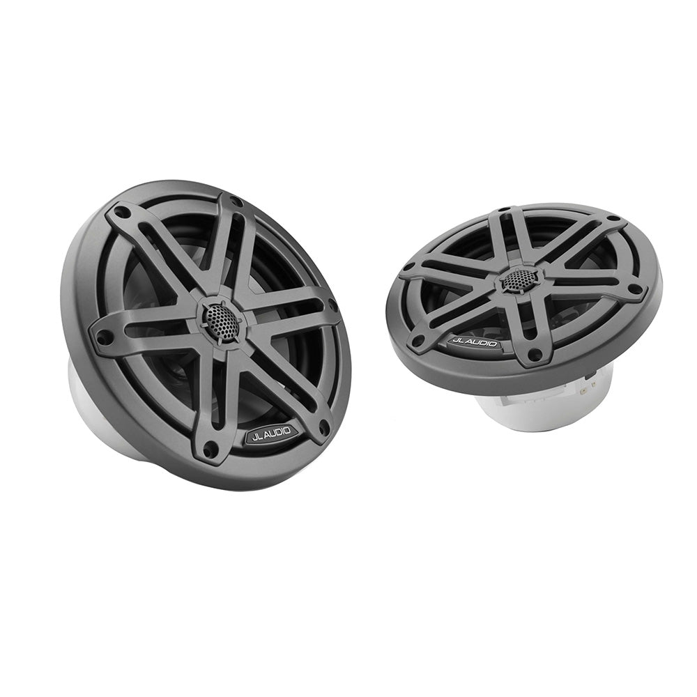 JL Audio M3 Series 6.5&quot; Marine Coaxial Speakers w/Grey Metallic Sport Grilles - M3-650X-S-Gm [010-03061-00]