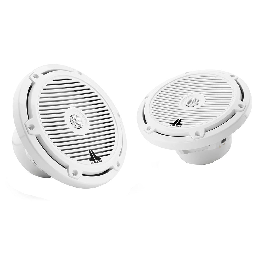 JL Audio M3 Series 7.7&quot; Marine Coaxial Speakers w/Gloss White Classic Grilles - M3-770X-C-Gw [010-03065-00]