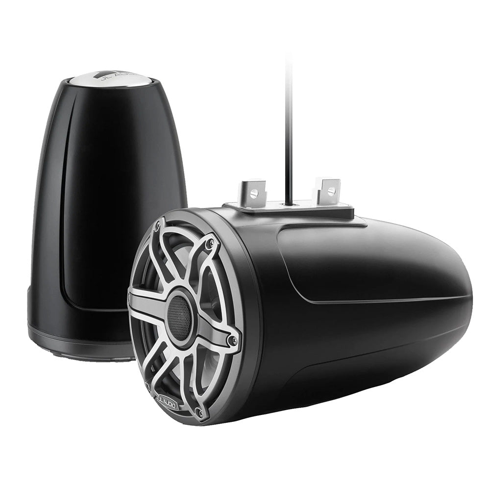 JL Audio M6 Series 7.7&quot; Enclosed Tower Coaxial System w/Titanium Sport Grille - M6-770ETXv3-Sb-S-GmTi [010-03279-00]