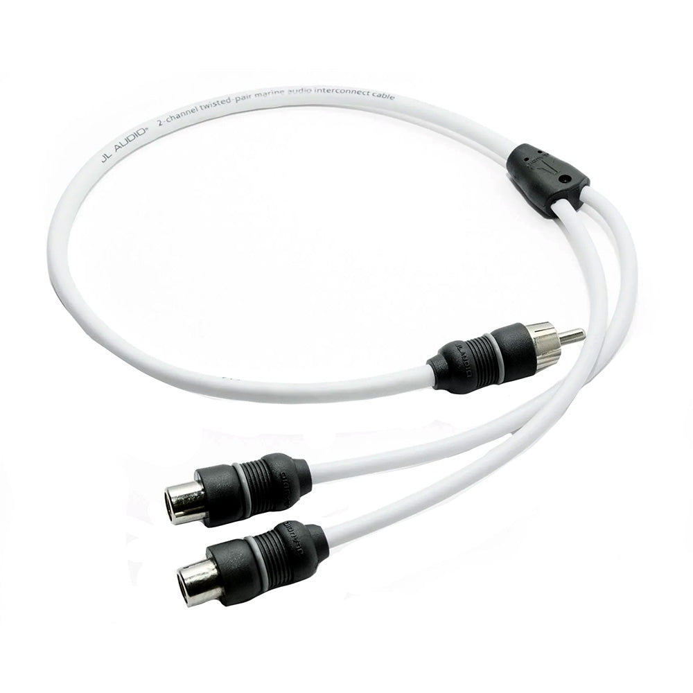 JL Audio XMD-WHTAIC2-6 2-Channel, 6 Ft Marine Audio Interconnect - #90437