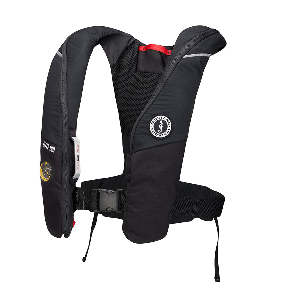 Mustang Elite 190 Offshore Inflatable PFD - Black [MD3170-13-0]