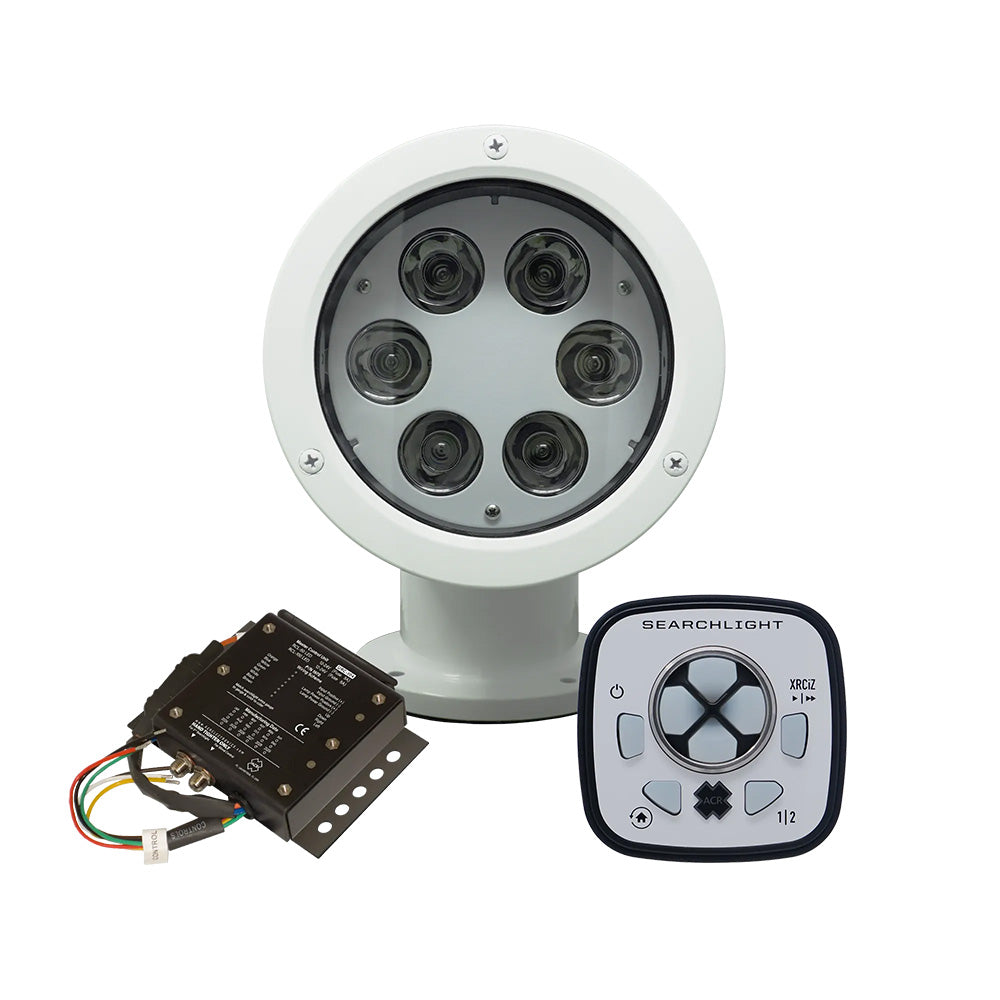 White Rcl ACR RCL-50 LED White Searchlight w/URP-103 Wired Point Pad URC-104 Mas ...