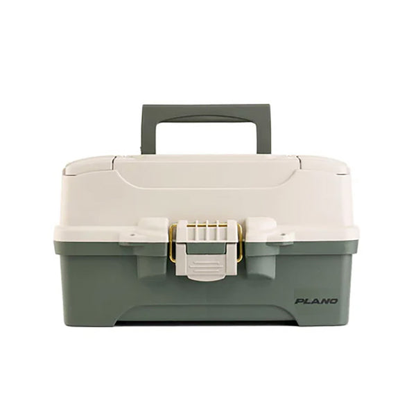 Plano Two Tray Tackle Box Green / Tan