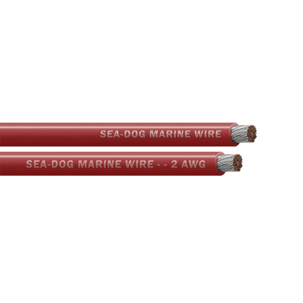 Sea-Dog 2 AWG Red Battery Cable - 50&