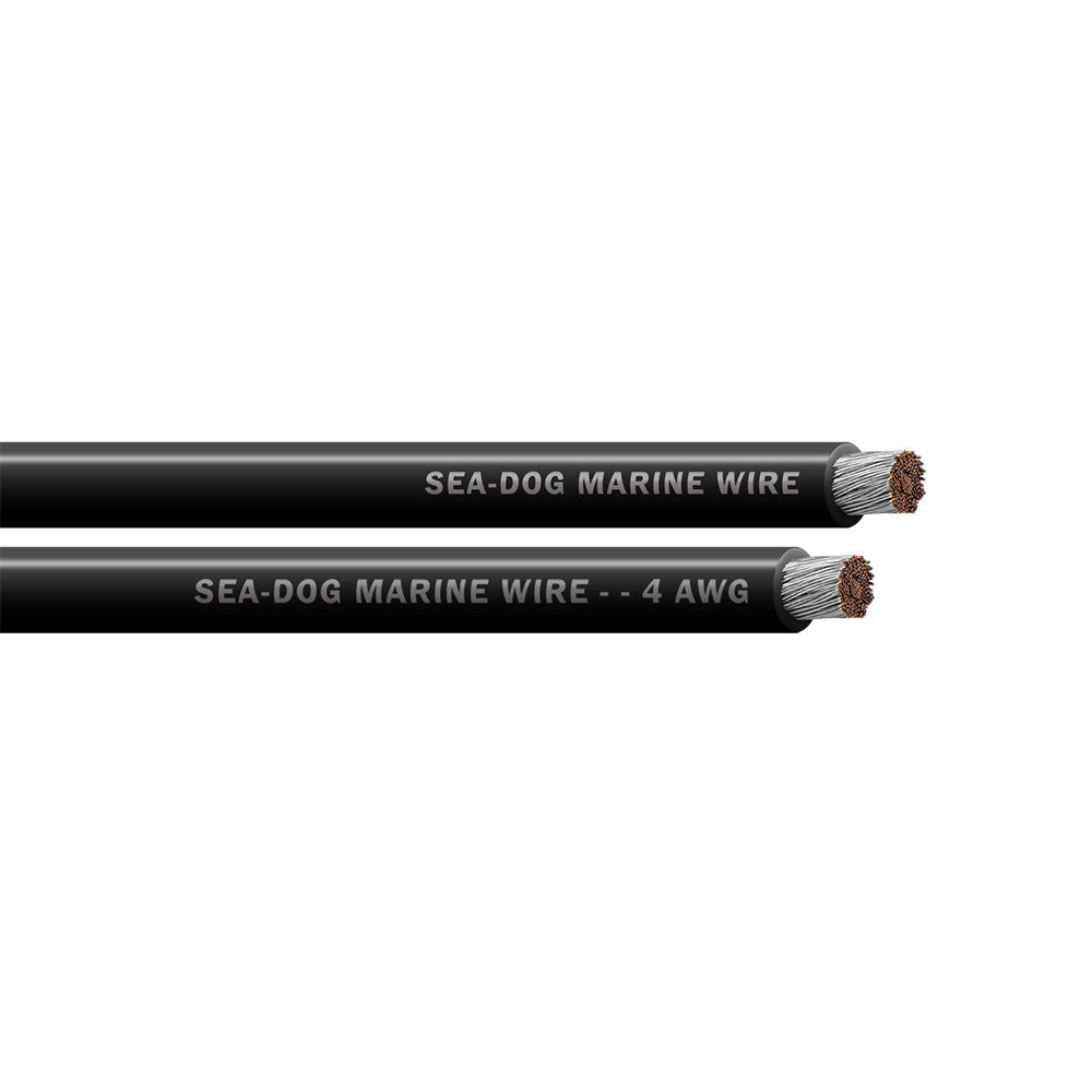 Sea-Dog 4 AWG Black Battery Cable - 100&