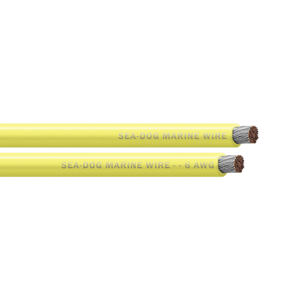 Sea-Dog 6 AWG Yellow Battery Cable - 100&