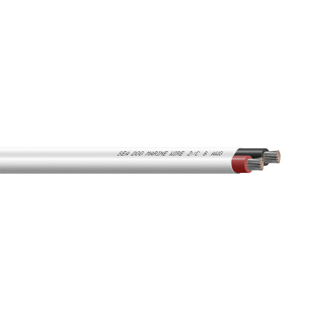Sea-Dog 6/2 AWG Flat Duplex Wire Red/Black - 50&
