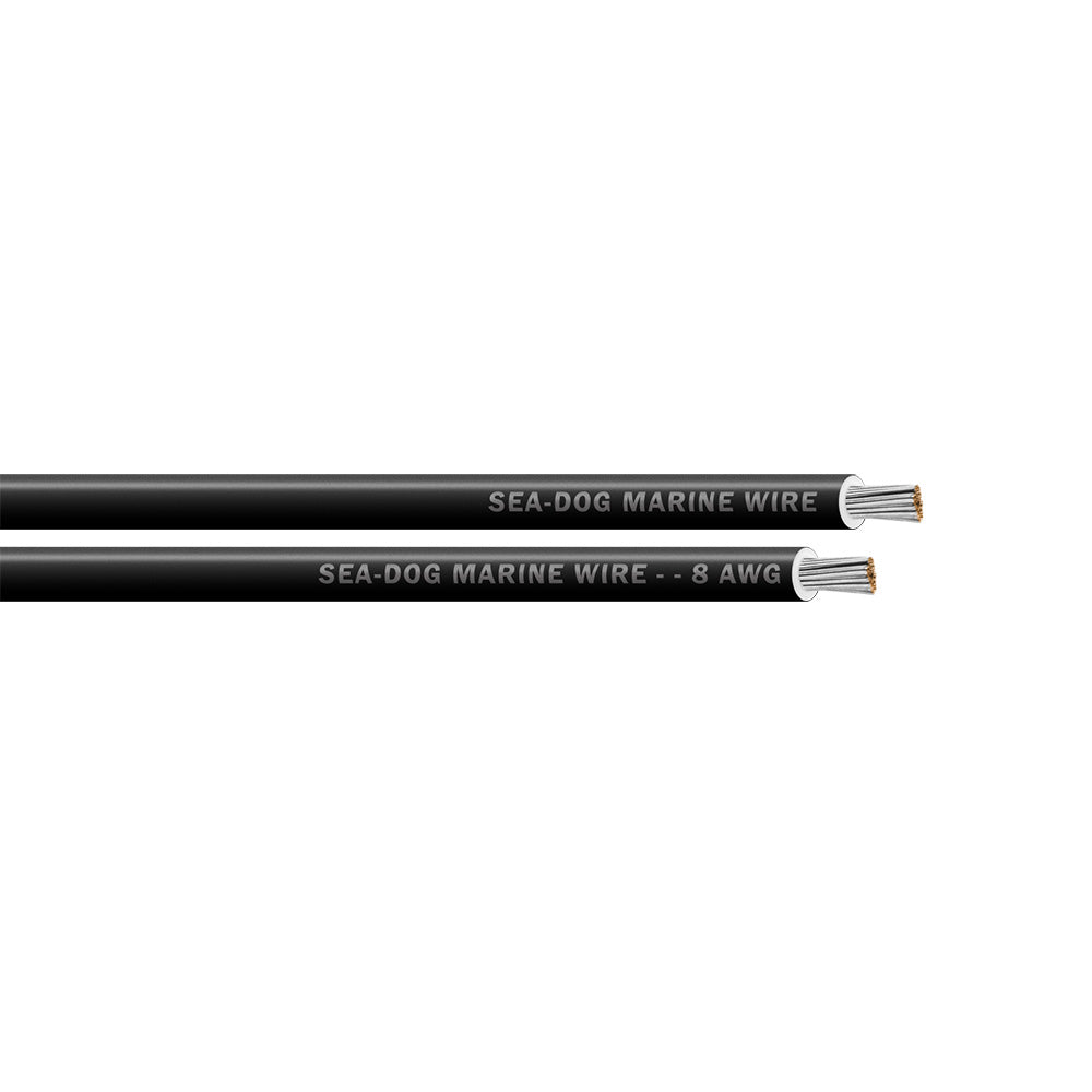 Sea-Dog 8 AWG Black Primary Wire - 100&