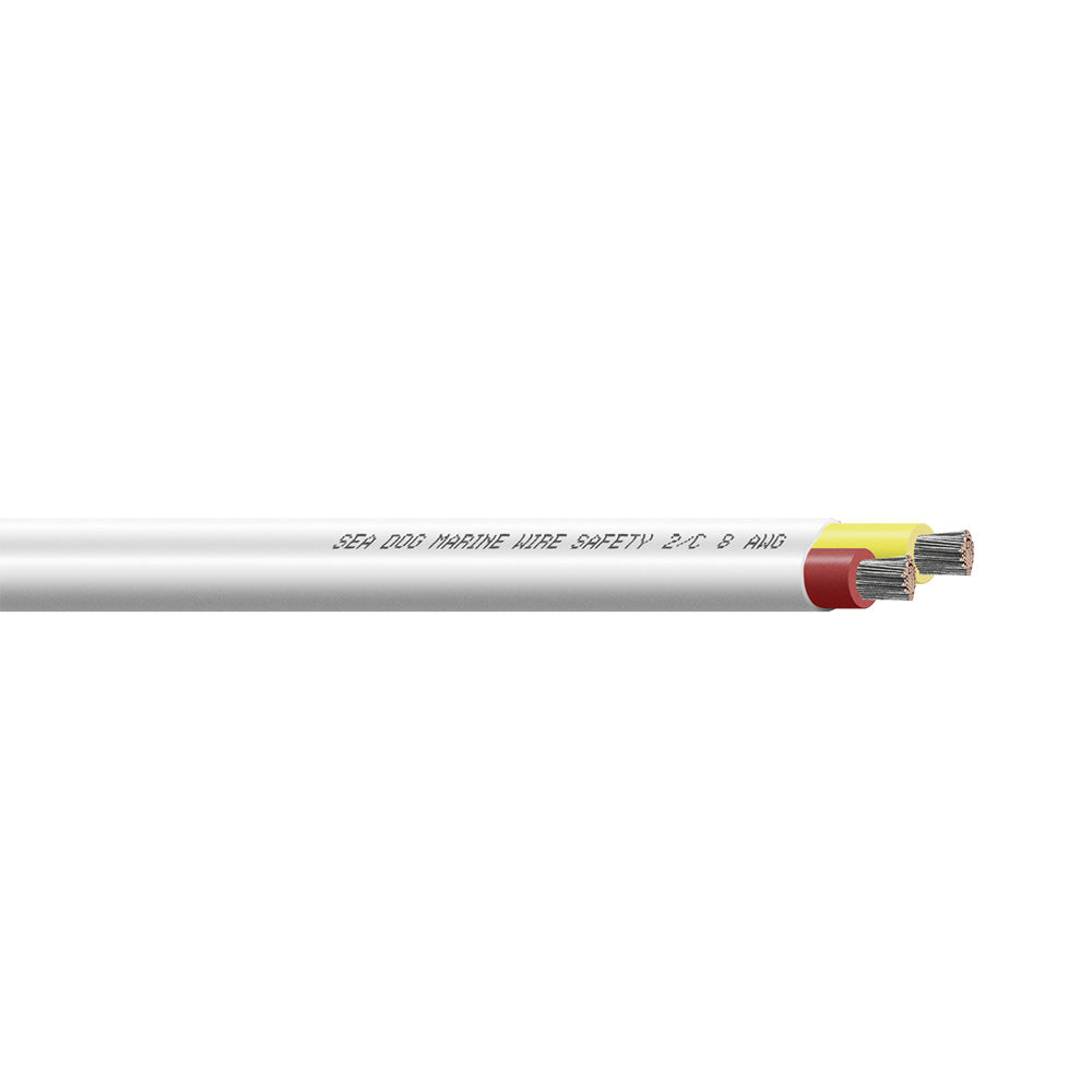 Sea-Dog 8/2 AWG Flat Duplex Safety Wire Red/Yellow - 100&