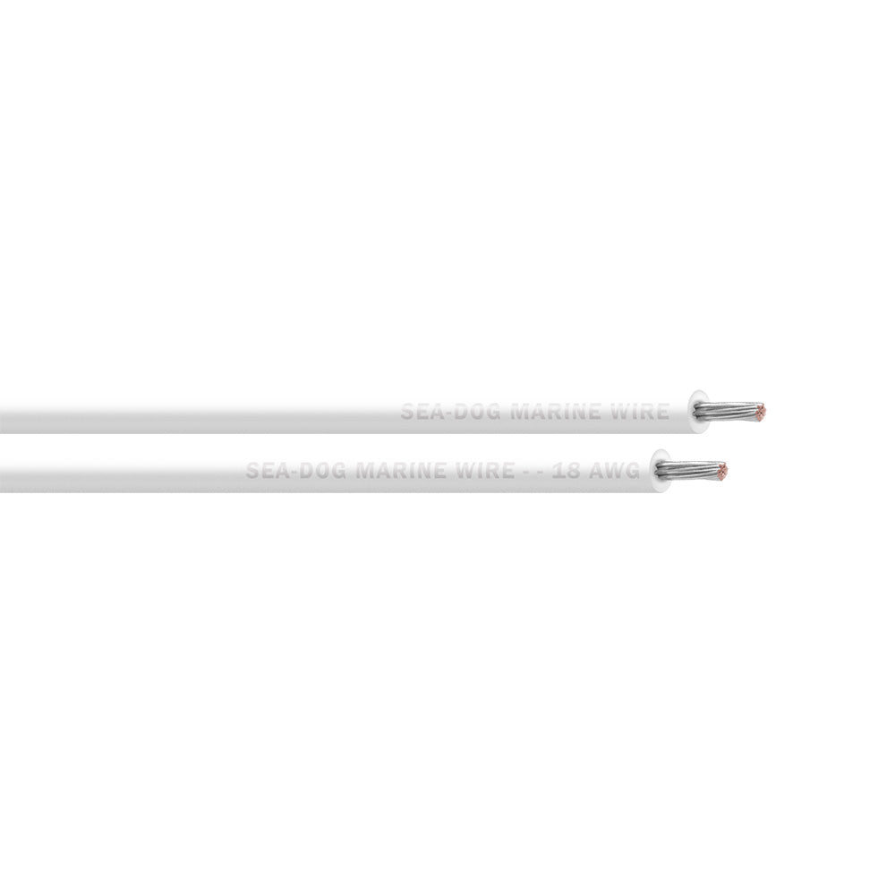 Sea-Dog 18 AWG White Primary Wire - 250&