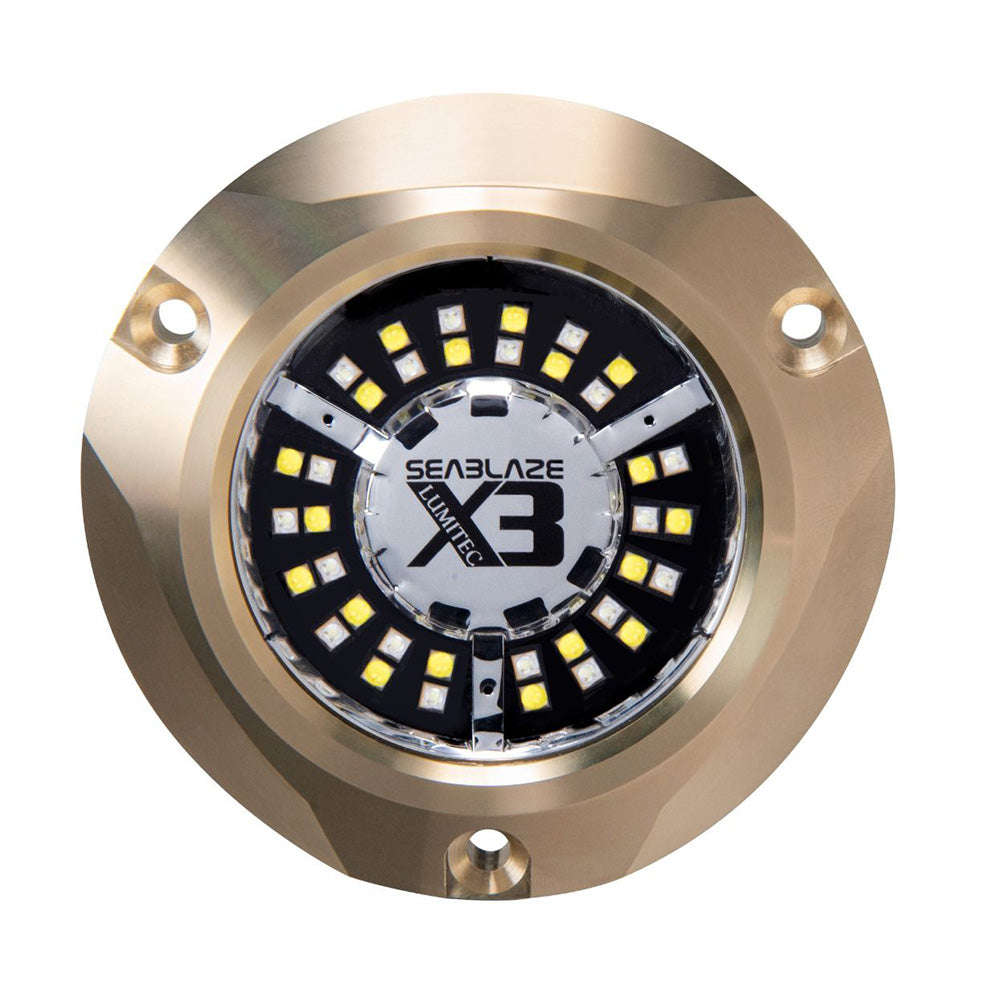 Lumitec SeaBlaze X3 LED Underwater Light - Dual Color White/Blue [101945]