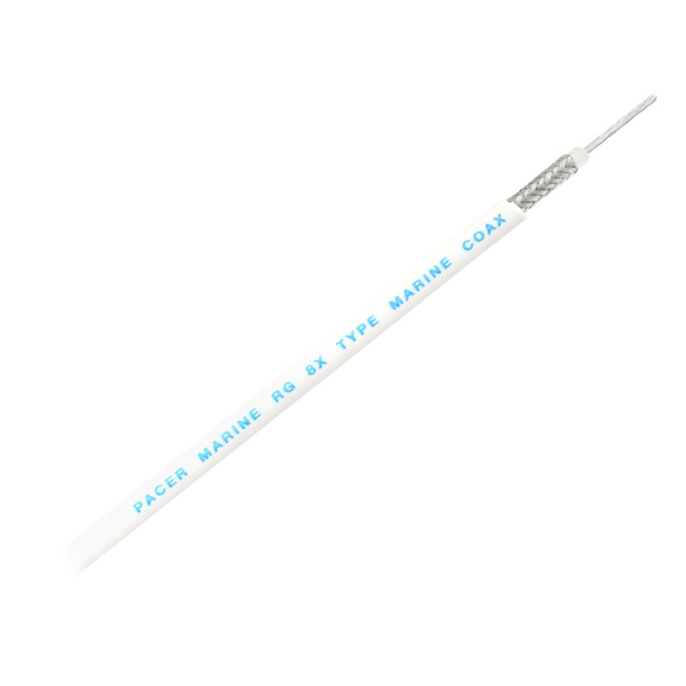 Pacer RG8X Coax Cable - White - 150&