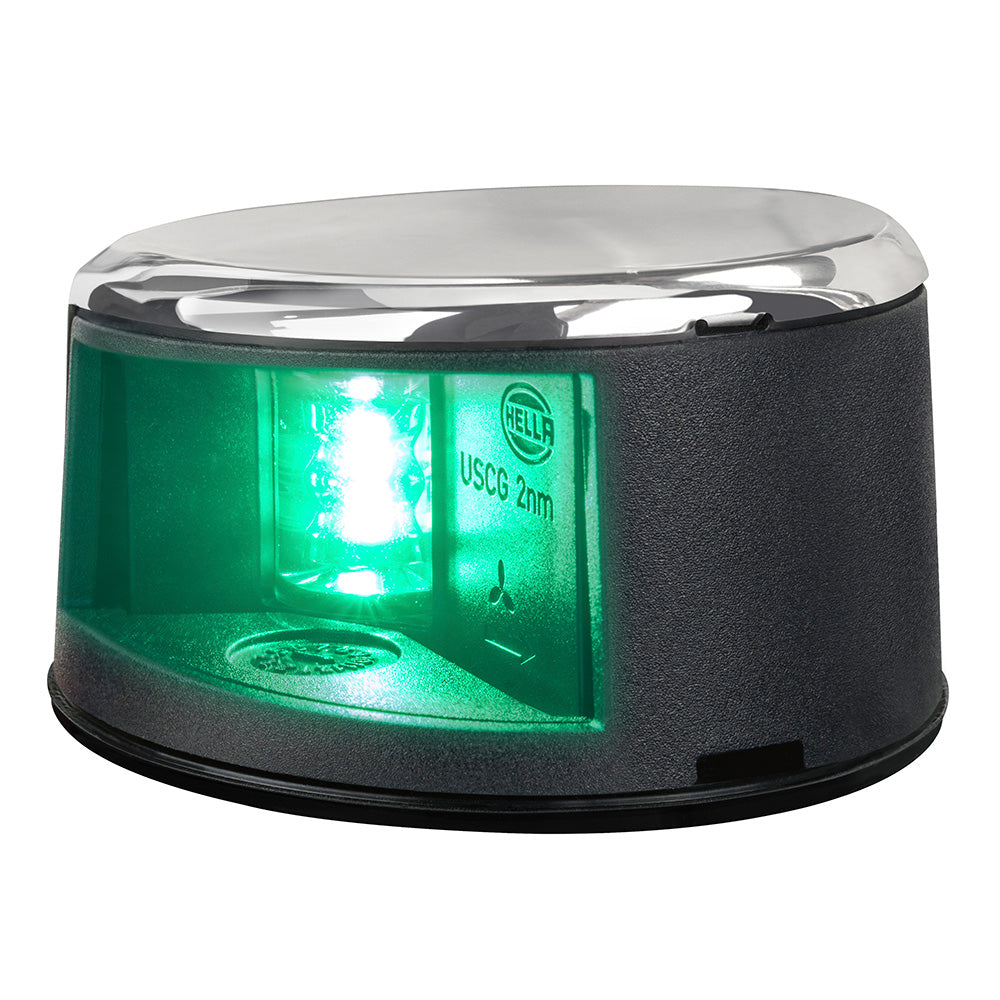 Hella Marine NaviLED Gen II Starboard Deck Mount Navigation Lamp - Stainless Steel [017910311]