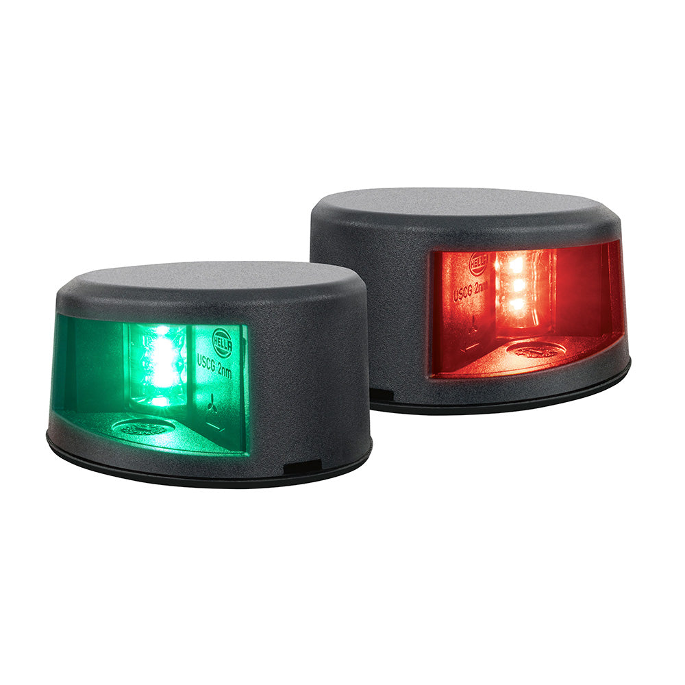 Hella Marine NaviLED Gen II Port/Starboard Deck Mount Navigation Lamps - Black [017910801]