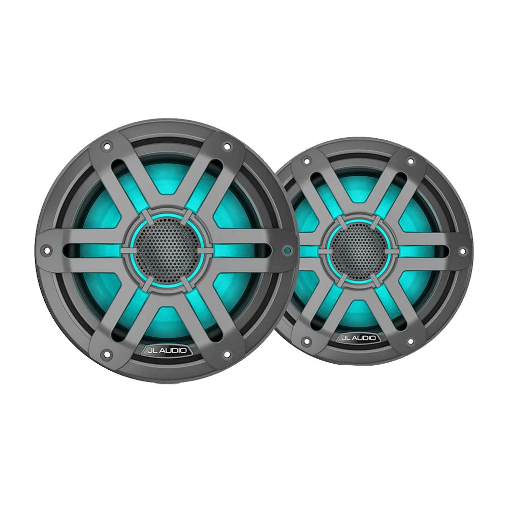 JL Audio M200 Marine Speakers 7.7" w/LED  Grey Sport Grille [010-04757-01]