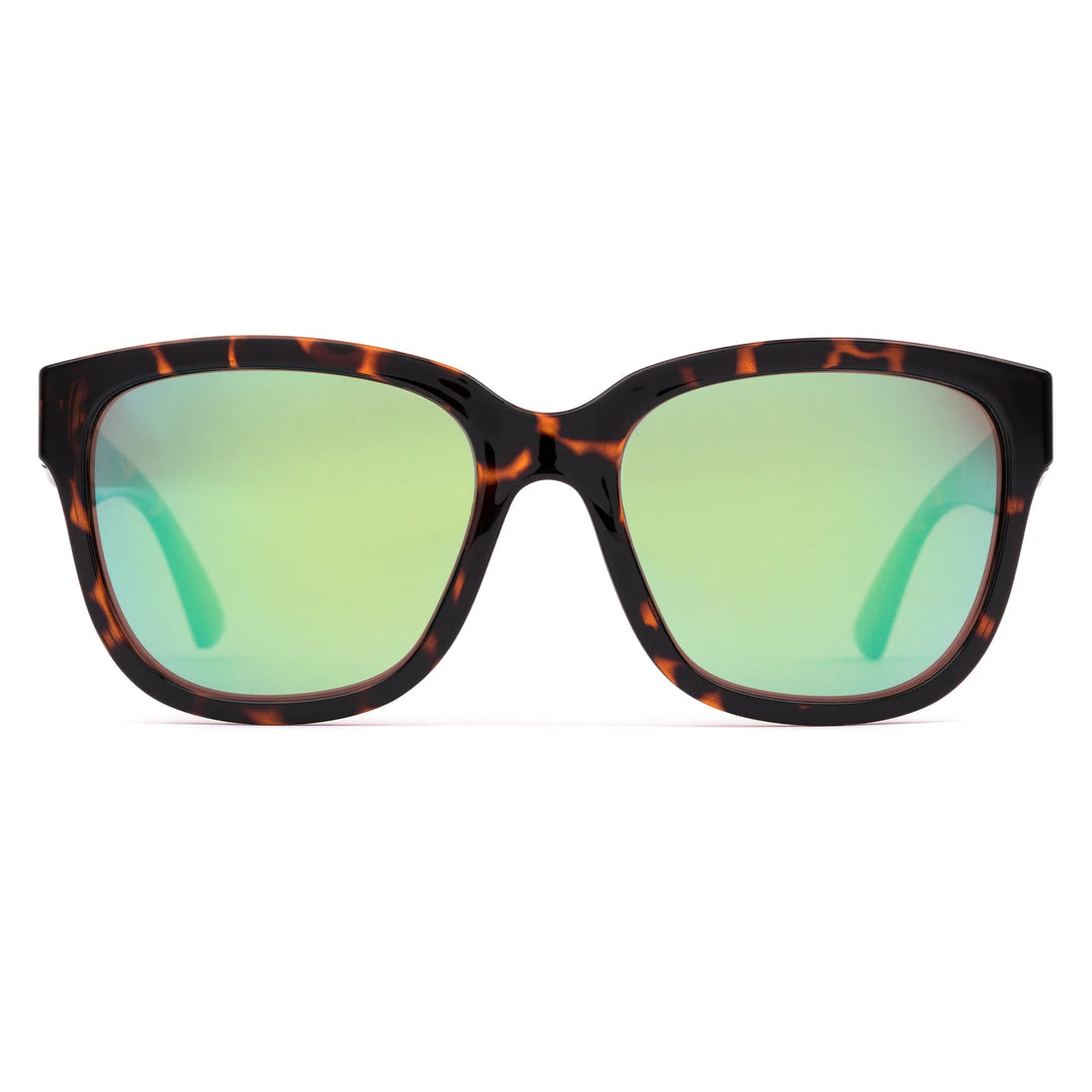 Otis Mineral Glass Eyewear - ODYSSEY (Ochre Havana / L.I.T Mirror Green) - Polarized