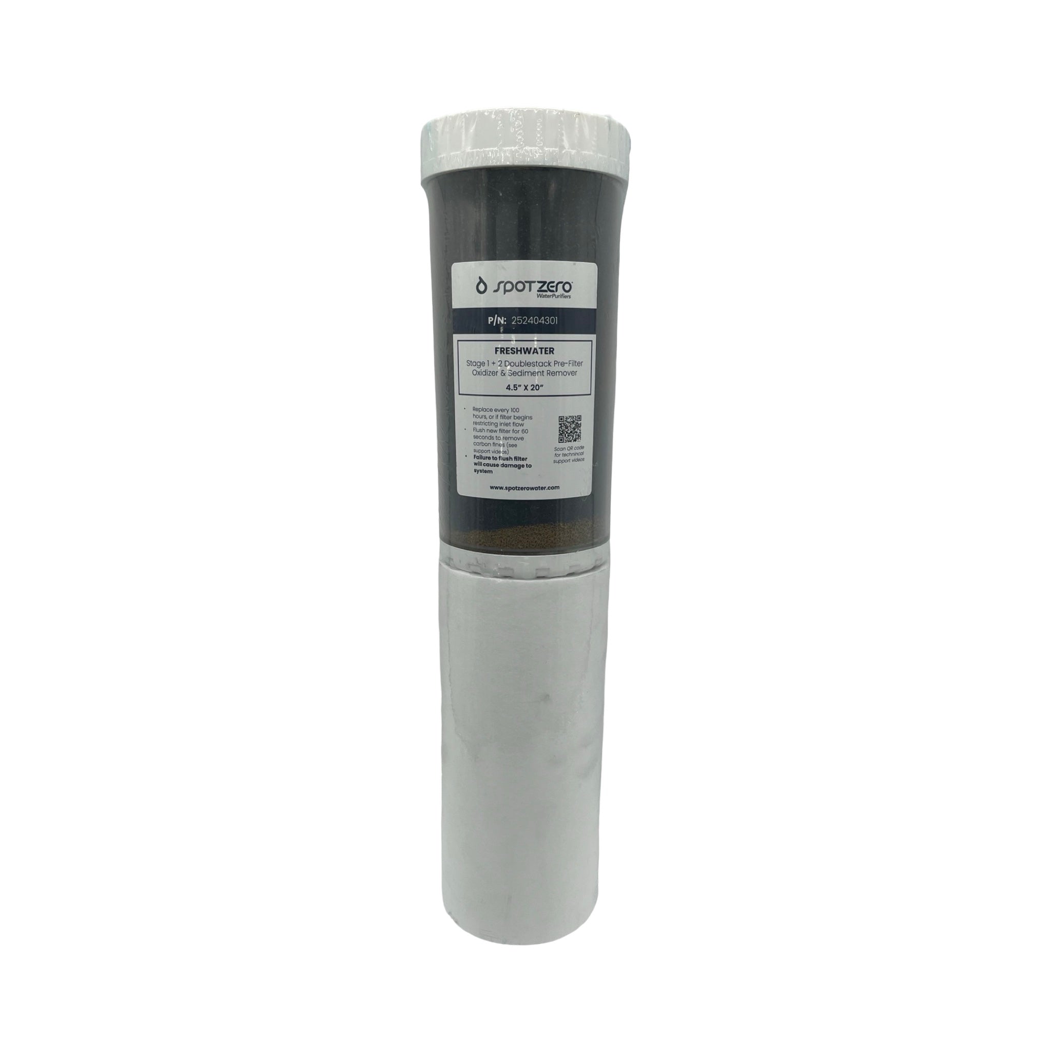 Spot Zero Double Stack Pre Filter 4.5 x 20 – Sportfish