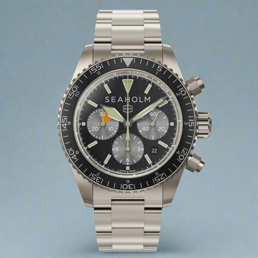 Seaholm Flats Chronograph Watch - Black Bezel