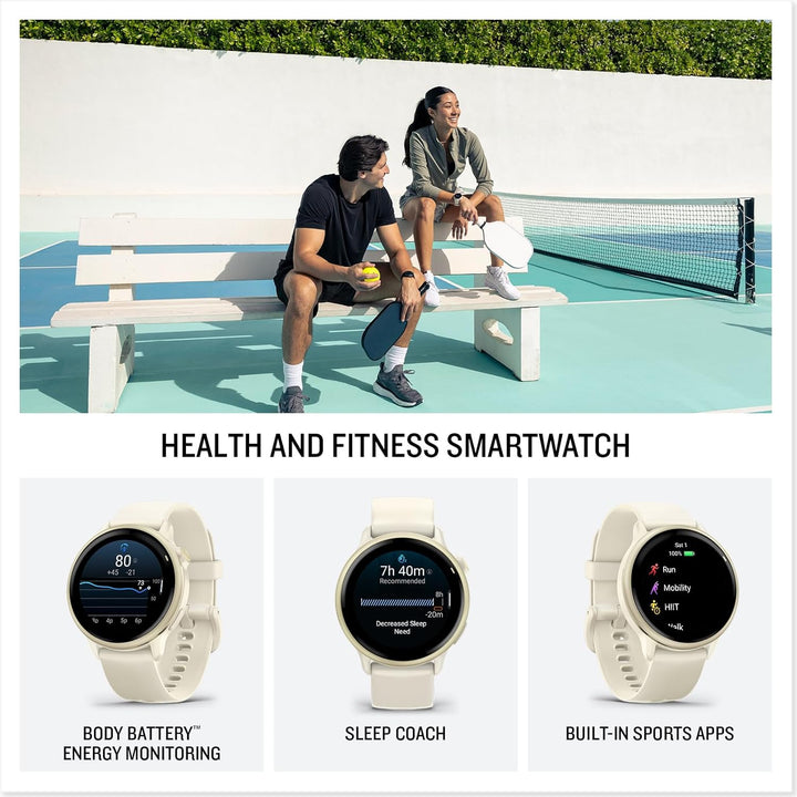 Garmin Vivoactive 6 GPS Bone/Lunar Gold