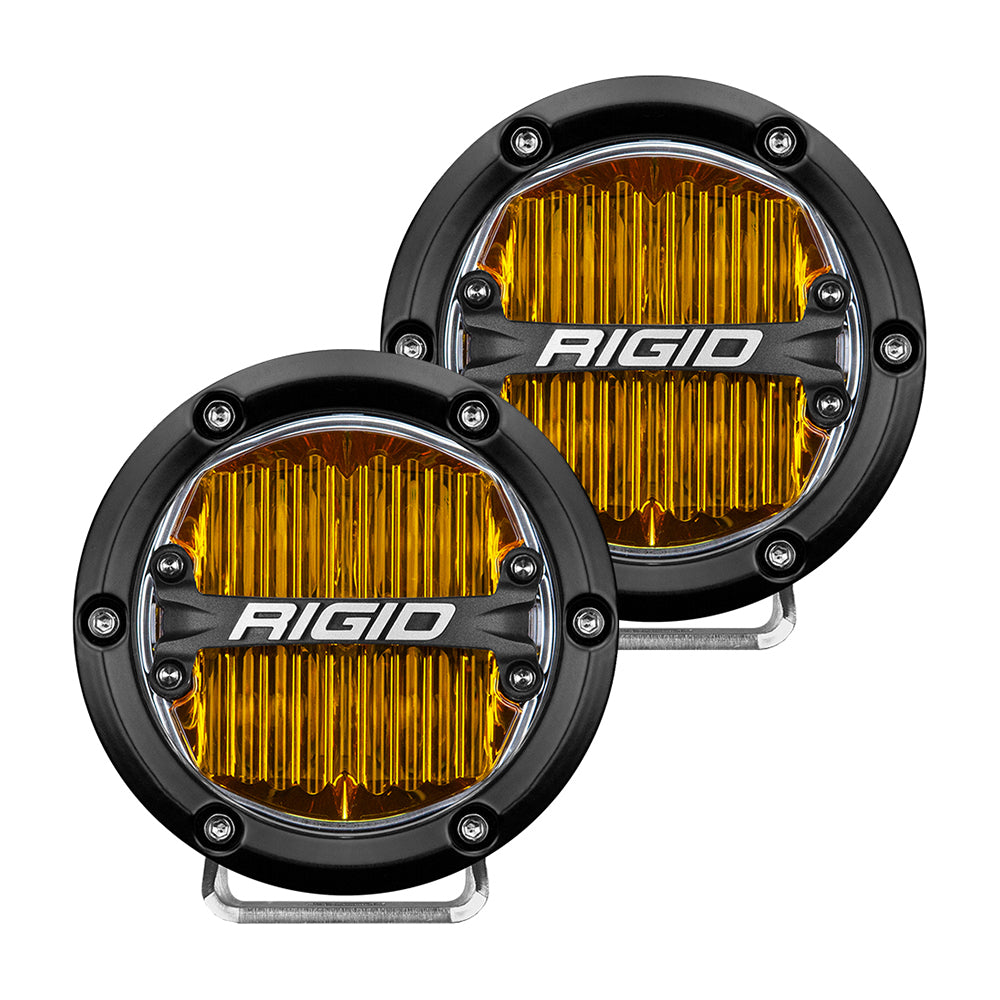 RIGID Industries 360-Series 4&quot; SAE Fog Light - Yellow Light - Black Housing [36111]