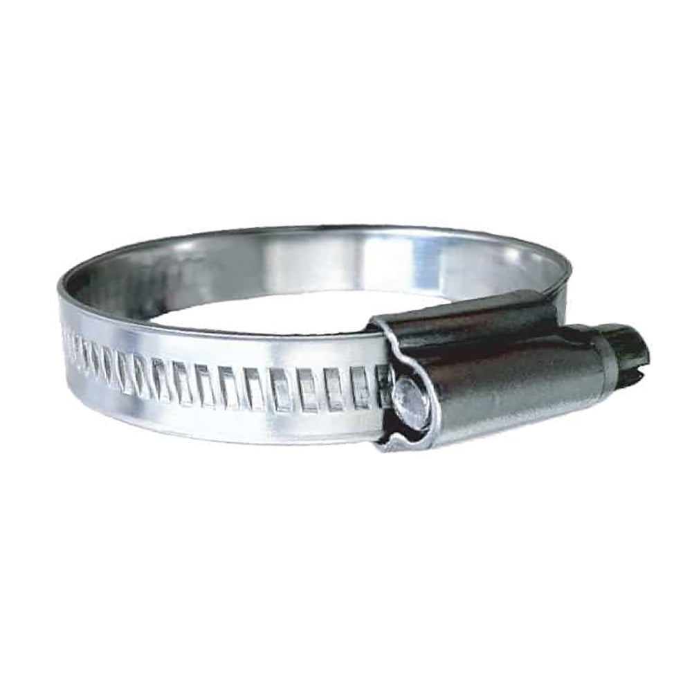 Trident Marine 316 SS Non-Perforated Worm Gear Hose Clamp - 15/32&quot; Band - (1-1/16&quot;  1-1/2&quot;) Clamping Range - 10-Pack - SAE Size 16 [710-1001]