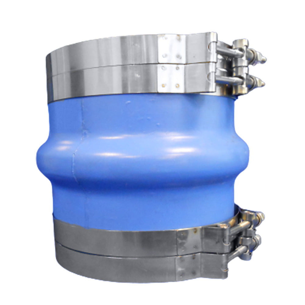 Trident Marine 8" ID Blue Silicone Molded Wet Exhaust Hump w/4 T-Bolt Clamps [270V8000-S/S]