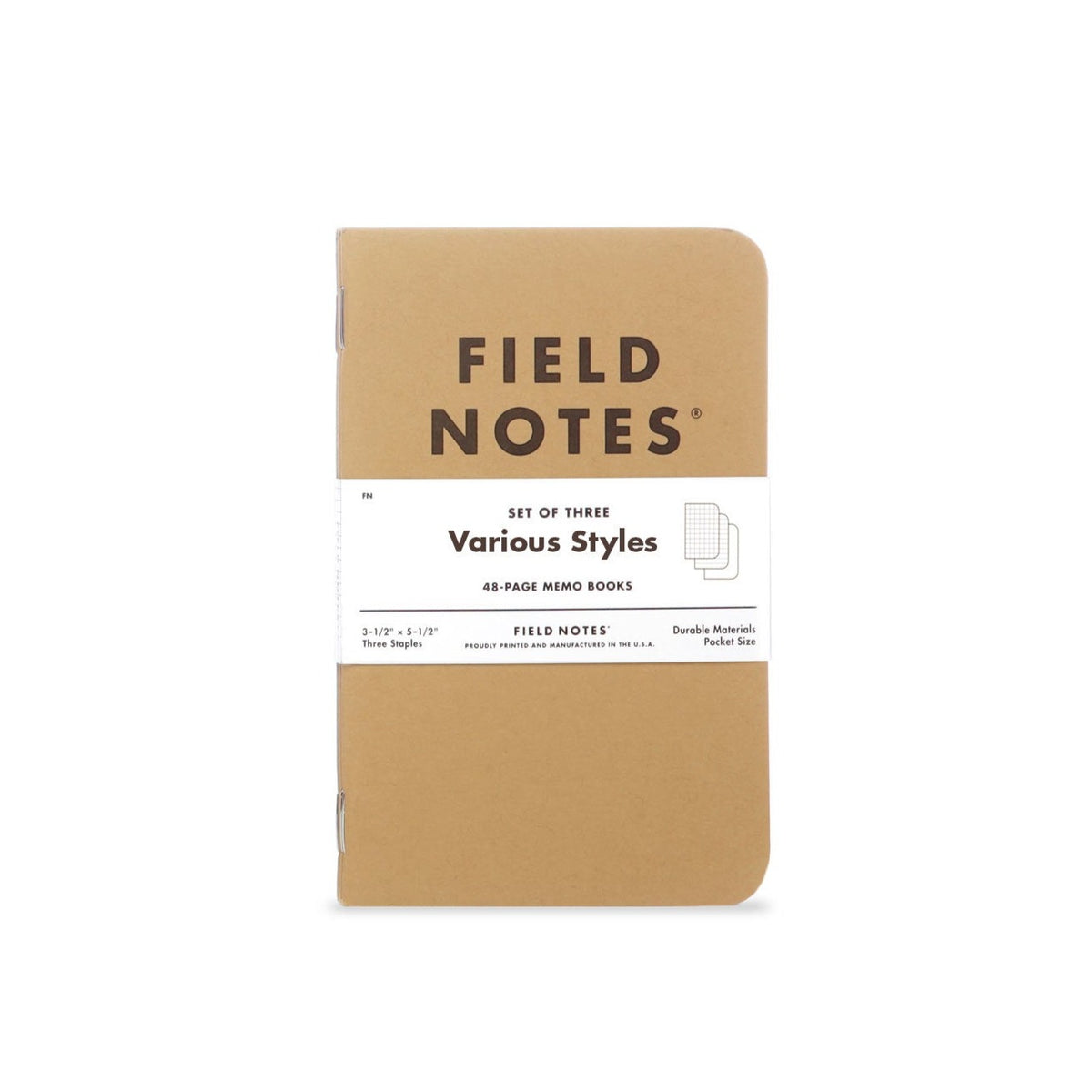 Field Notes: Original Kraft 3-Pack - Graph Paper