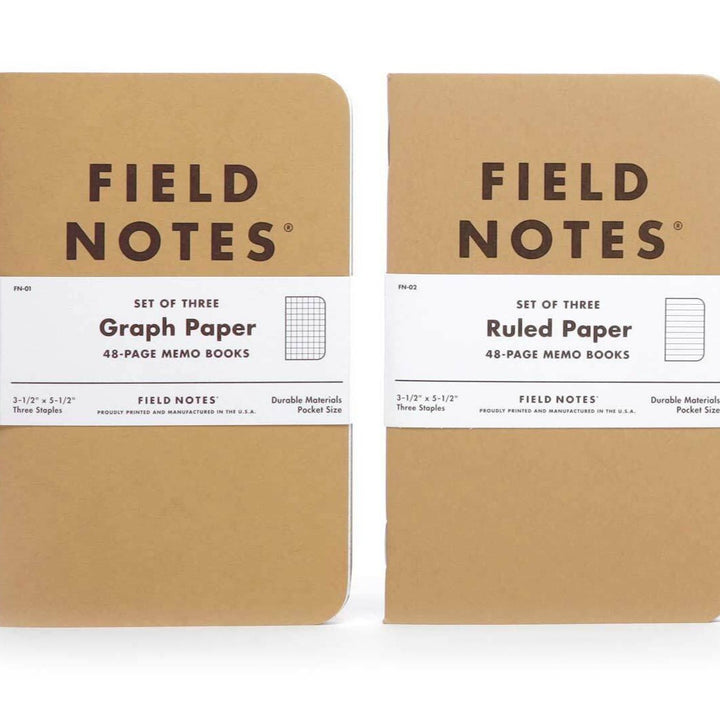 Field Notes: Original Kraft 3-Pack - Various Styles