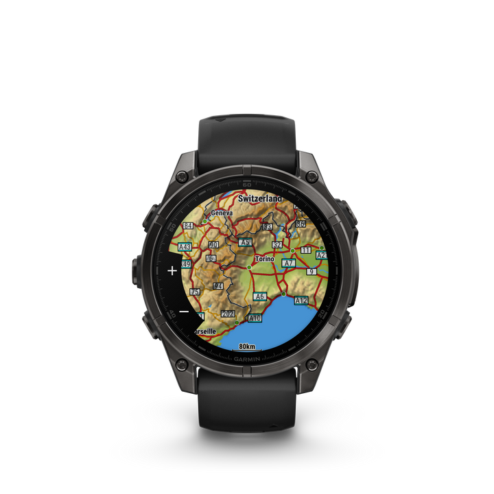 fēnix® 8 – 47 mm, AMOLED Sapphire Carbon Gray DLC Titanium