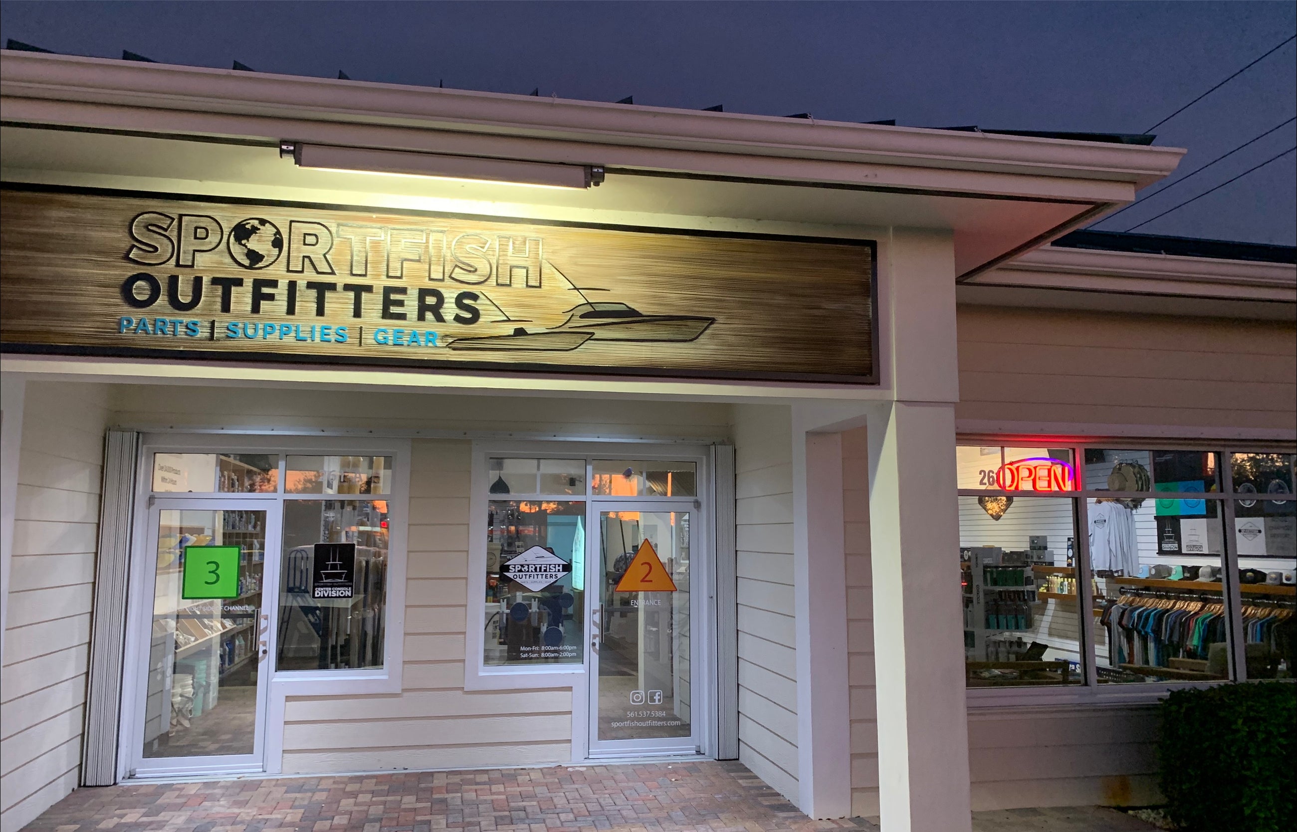 Sportfish Outfitters storefront in Jupiter, Florida