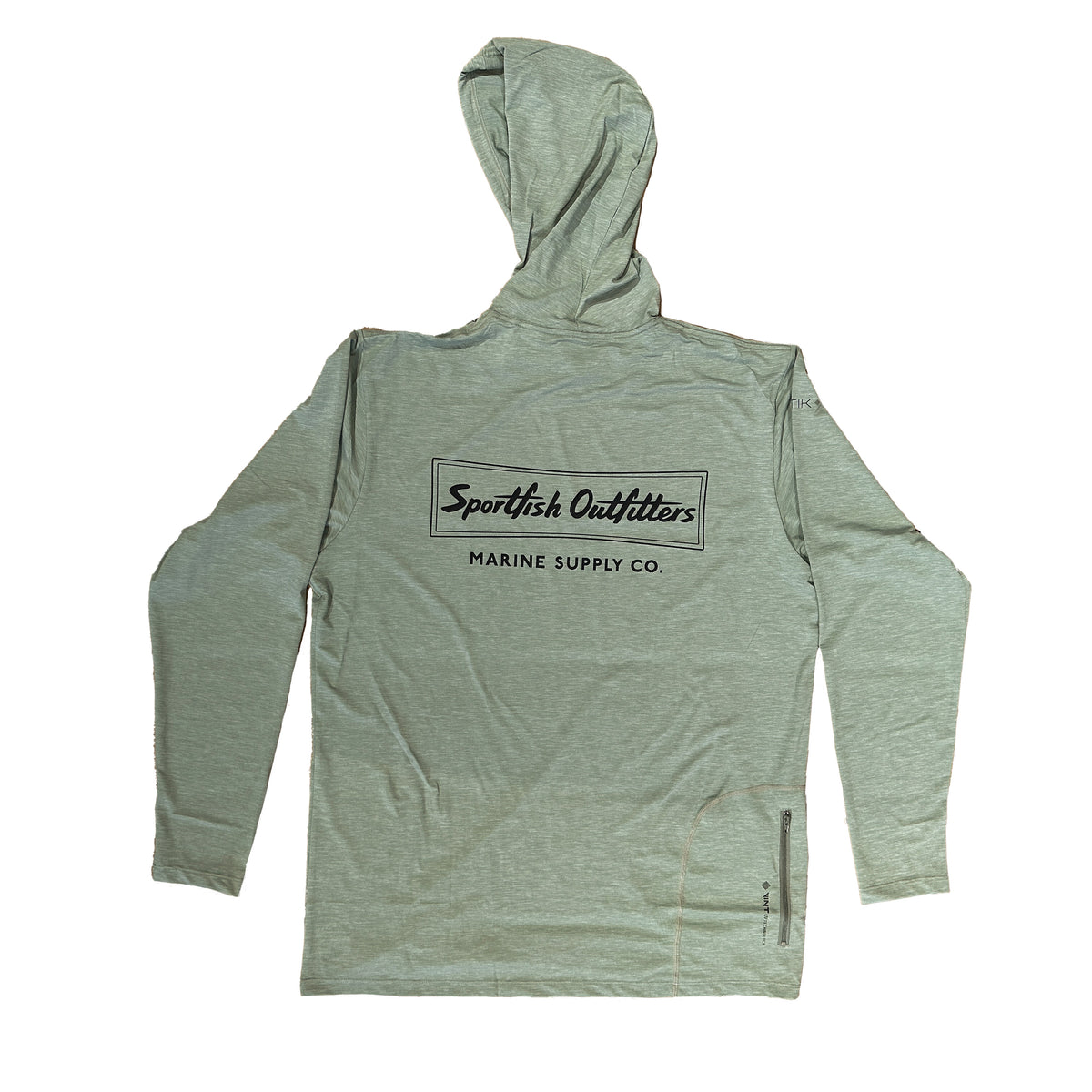 Sportfish Outfitters Tech Hoodie - Olive Heathered